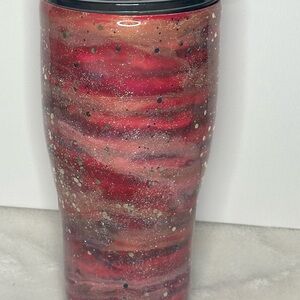 Red and Gold Swirl Tumbler